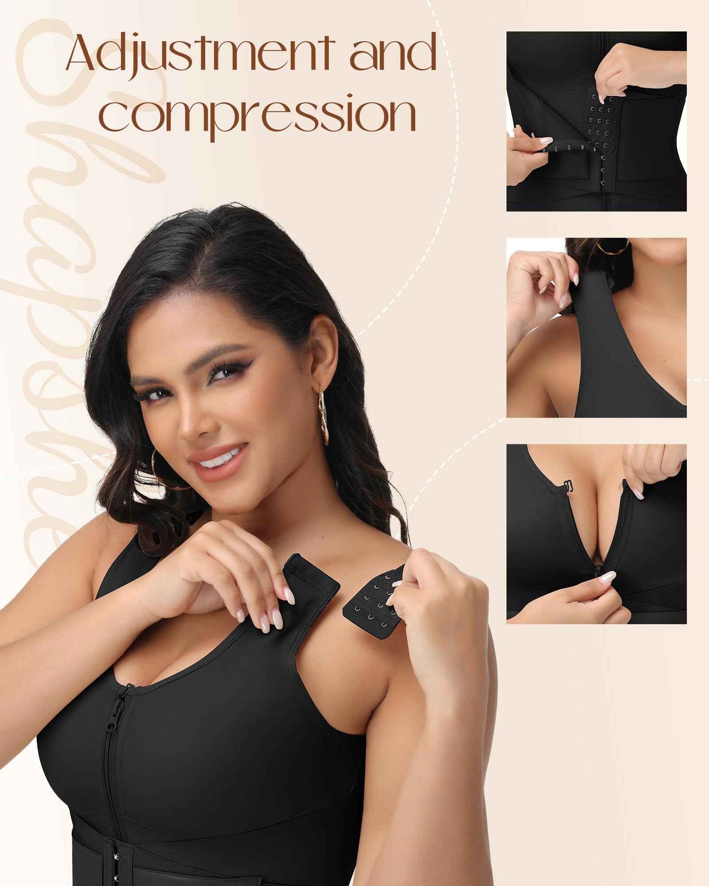 SHAPSHE Waist Trainer for Women Corset Shapewear Tummy Control Postpartum Waist Cincher Body Shaper Bra with Back Support