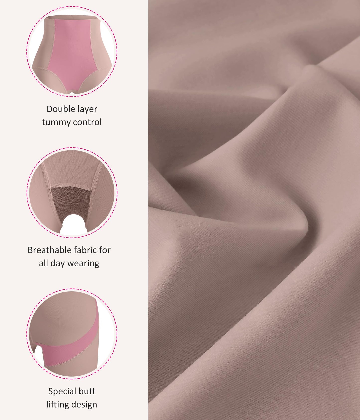 Nebility Compression Leggings for Women Seamless Shapewear Butt Lifting Panties Waist Trainer Tummy Control Thigh Body Shaper