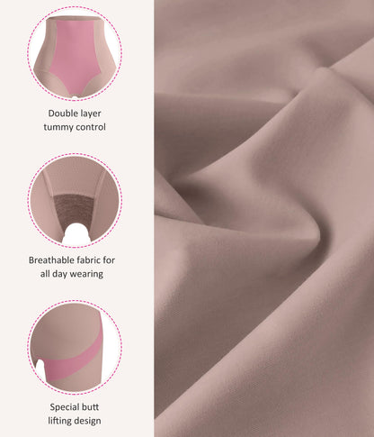 Nebility Compression Leggings for Women Seamless Shapewear Butt Lifting Panties Waist Trainer Tummy Control Thigh Body Shaper