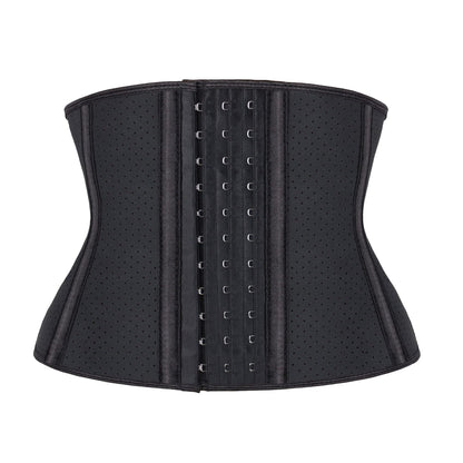 Atbuty Short Torso Waist Trainers Cincher Corset Underbust Body Shaper Latex Sport Girdle