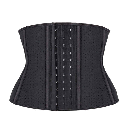 Atbuty Short Torso Waist Trainers Cincher Corset Underbust Body Shaper Latex Sport Girdle