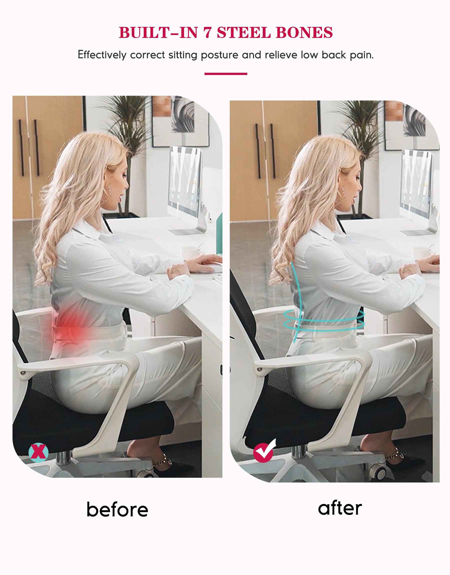 LODAY Waist Trainer Corset Shapewear Tummy Control Body Shaper Waist Cincher for Women Postpartum Belly Band Wrap