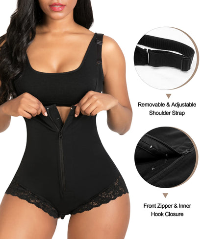 YIANNA Fajas Colombianas Shapewear for Women Postpartum Tummy Control Body Shaper Butt Lifter Bodysuit