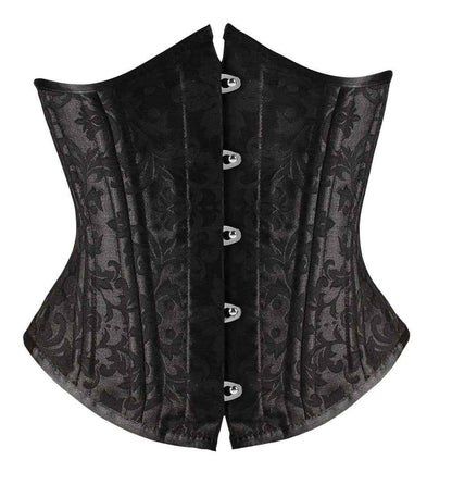 SHAPERX Women's Waist Training Corsets Underbust Heavy Duty 26 Steel Boned Hourglass Silhouette Body Shaper
