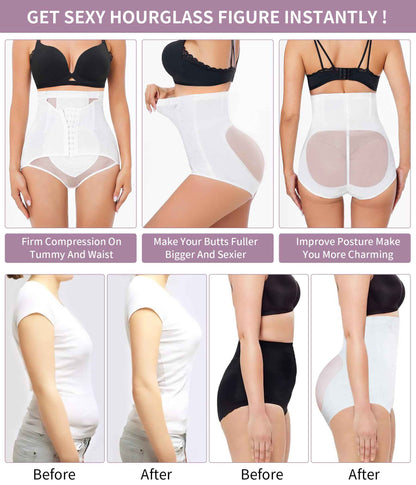 YERKOAD Tummy Control Panties for Women Shapewear Butt Lifter Short High Waist Trainer Corset Slimming Body Shaper Underwear