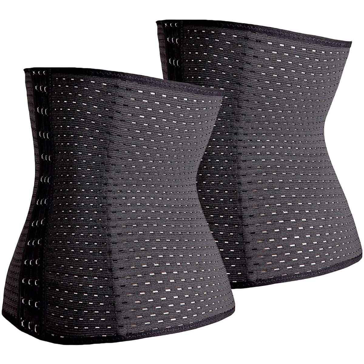 FUT Waist Trainer for Women Tummy Control Body Shaper Waist Cincher Shapewear with Steel Bones