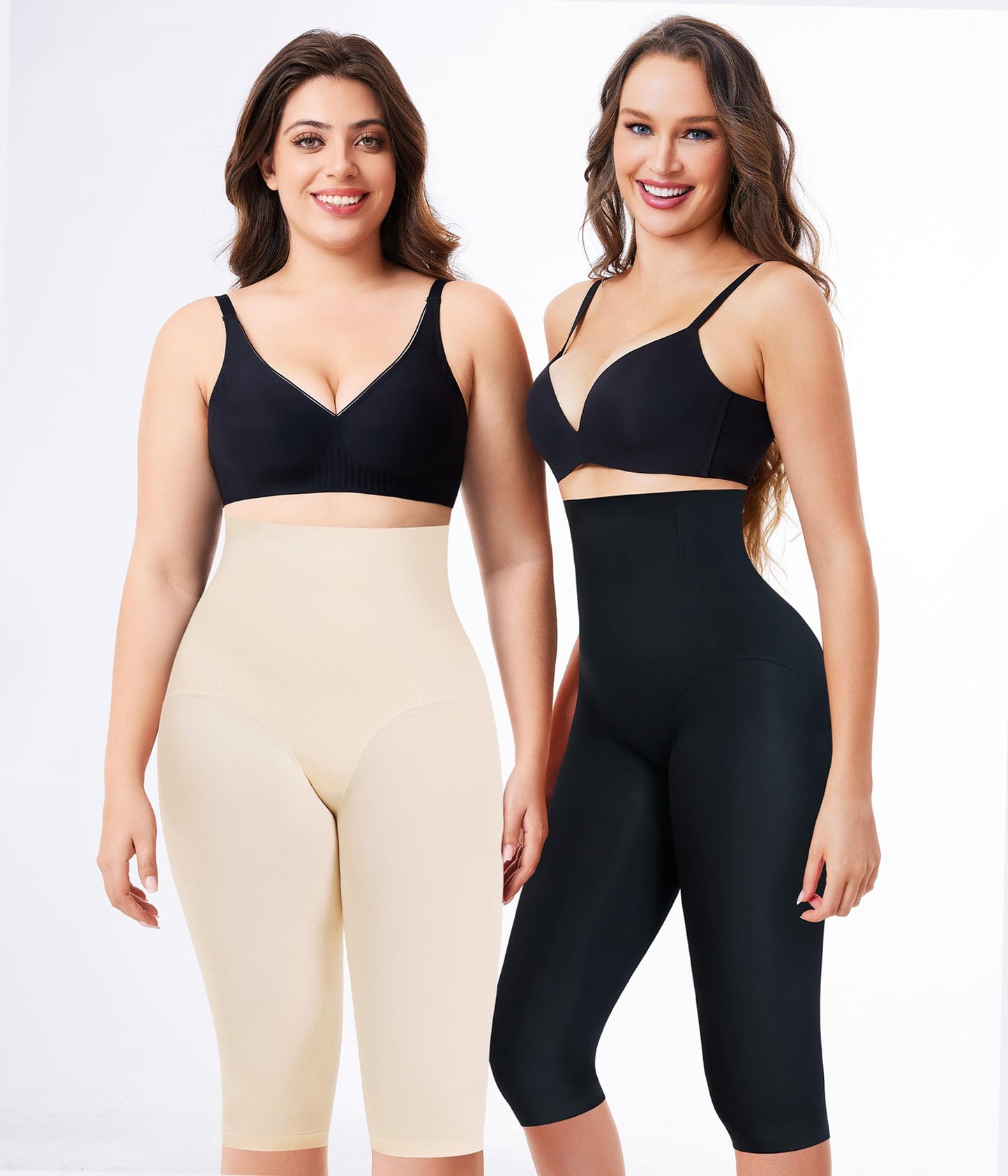 Nebility Compression Leggings for Women Seamless Shapewear Butt Lifting Panties Waist Trainer Tummy Control Thigh Body Shaper