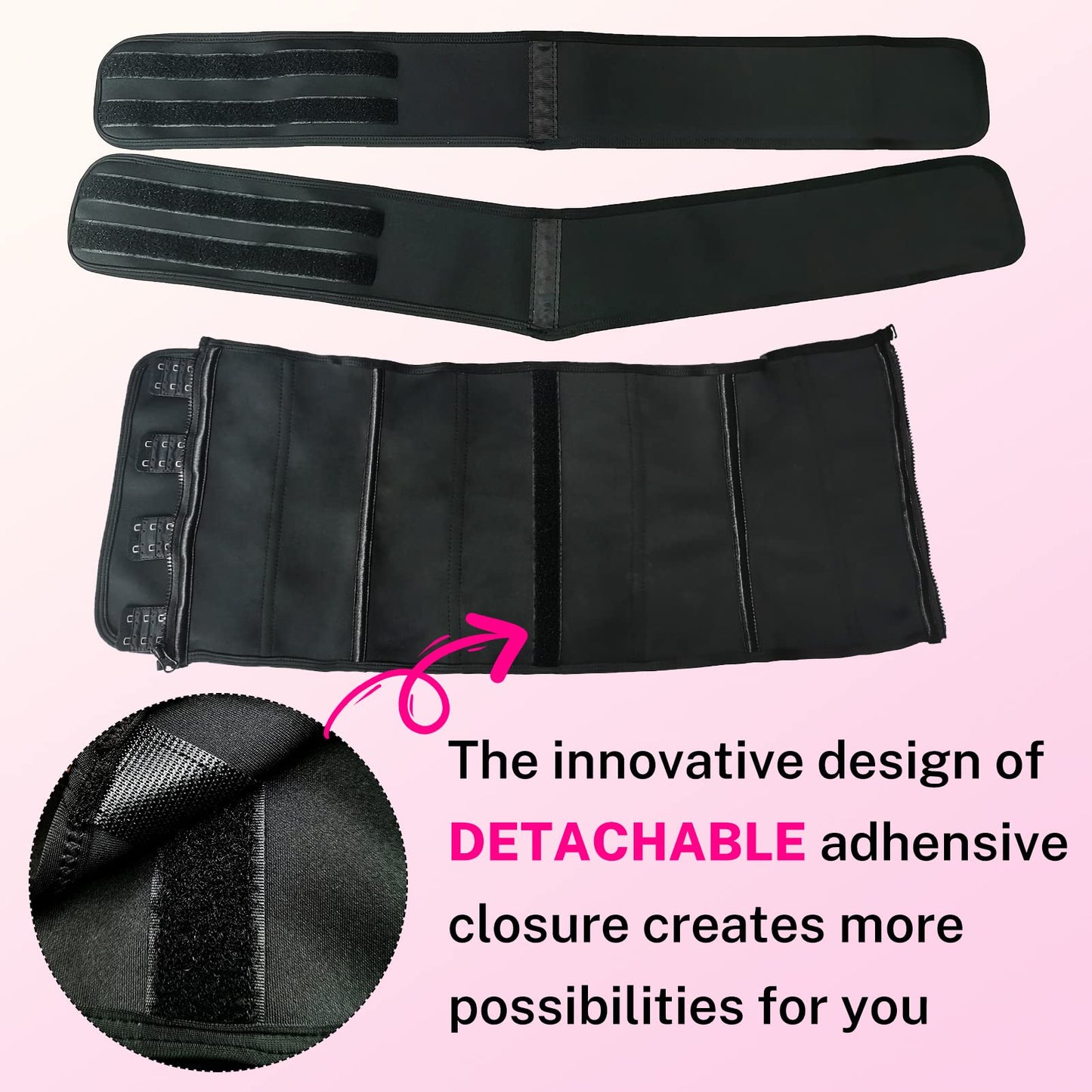 GainKee Clip and Zip Waist Trainer Corset Women Neoprene Worked Out Sweat Vest Body Shaper