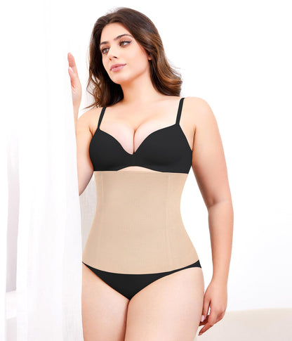 Nebility Waist Trainer for Women Plus Size Corset Shapewear Tummy Control Waist Cincher Postpartum Girdle Body Shaper