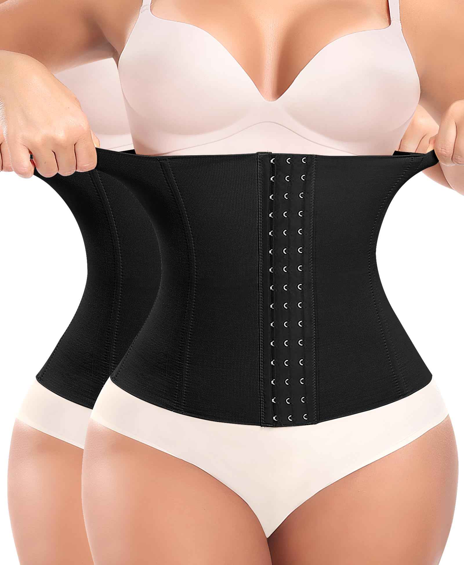 Werena Waist Trainer for Women Corset Shapewear Tummy Control Slimming Body Shaper Girdle Waist Cincher Belly Band
