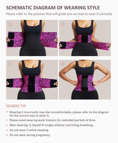FeelinGirl Waist Trainer Belt Waist Cincher Trimmer Ab Belt Tummy Control Body Shaper with Triple Wrap Women and Men