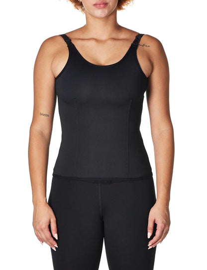 FeelinGirl Waist Trainer for Women Corset Vest Body Shaper Cincher Trimmer Tank Top Sport Girdle with Steel Bones