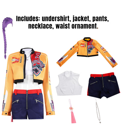 Girls Pop Singer Costume Halloween Party Cosplay Full Set Stage Performance Outfits