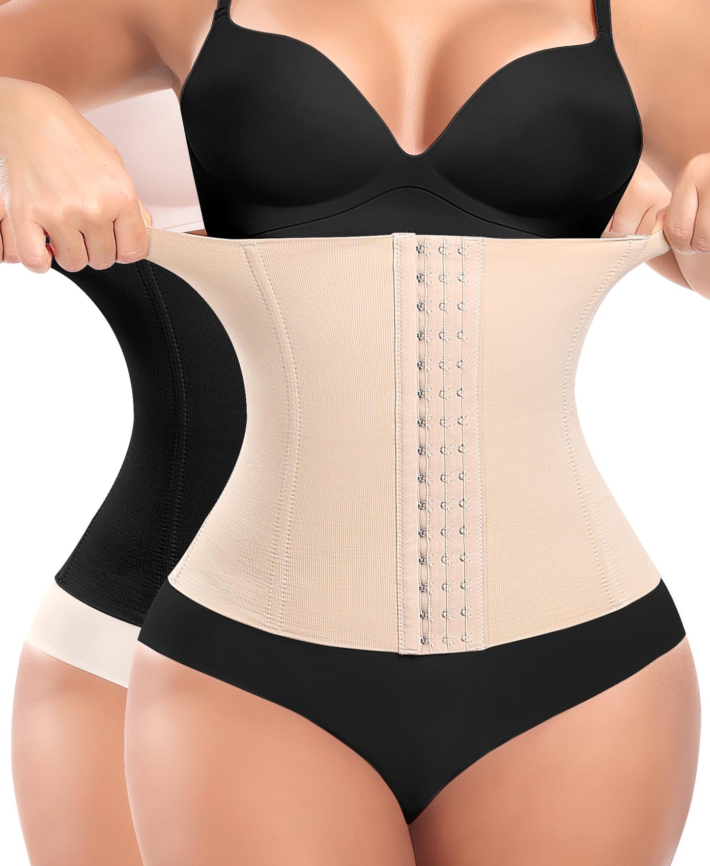 Werena Waist Trainer for Women Corset Shapewear Tummy Control Slimming Body Shaper Girdle Waist Cincher Belly Band