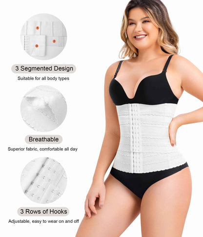 QACIVIQ Segmented Waist Trainer for Women Waist Cincher Shapewear for Women Tummy Control Workout Body Shaper Girdle