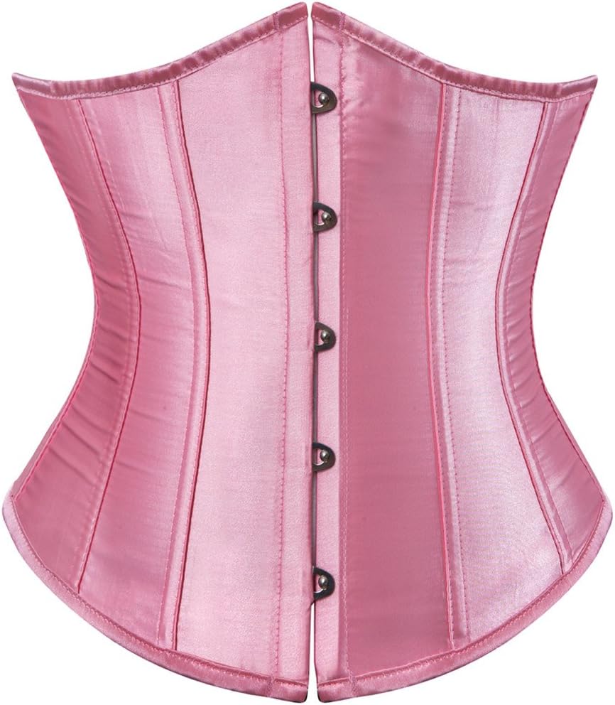 Kranchungel Underbust Corsets for Women Black Corset Top Waist Trainer Fashion Bustier Plus Size Corset
