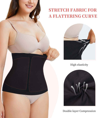 AOSBOEI Waist Trainer Shapewear Tummy Control Waist Cincher Girdle Body Shaper Postpartum Recovery Belt Belly Band Wrap