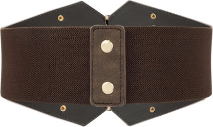 Renaissance Corset Belt for Women Wide Leather Waist Belt for Dresses and Costumes