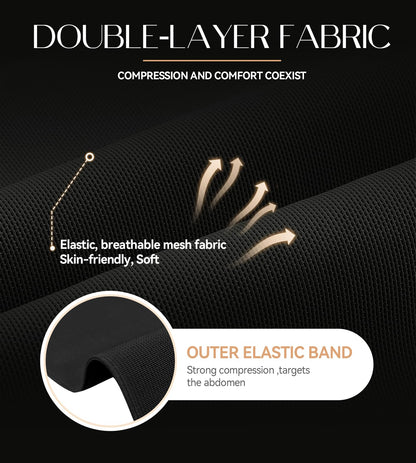 SHAPSHE Waist Trainer For Women Tummy Control Corset Waist Cincher Shapewear Workout Faja Body Shaper With Hooks