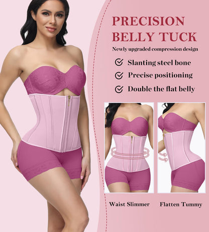 SHAPSHE Waist Trainer for Women, Tummy Control Waist Cincher, Hourglass Sport Workout Faja Body Shaper