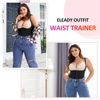 Eleady Womens Waist Trainer Corset Vest Weight Loss Breathable Tank Tops Tummy Control Shapewear Slimming Body Shaper