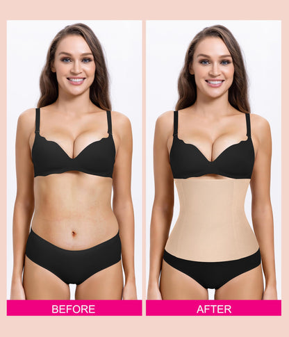 Nebility Waist Trainer for Women Plus Size Corset Shapewear Tummy Control Waist Cincher Postpartum Girdle Body Shaper