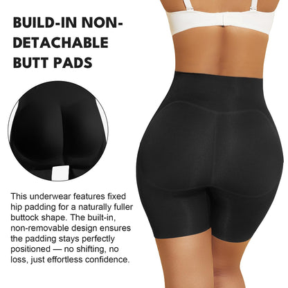 MOVWIN Padded Underwear for Women Tummy Control Shapewear Shorts Butt Lifting Panties Seamless Butt Pads for Bigger Butt