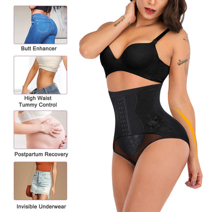 YERKOAD Tummy Control Panties for Women Shapewear Butt Lifter Short High Waist Trainer Corset Slimming Body Shaper Underwear