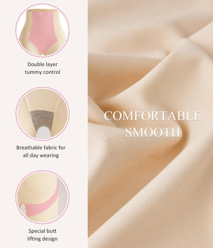 Nebility Compression Leggings for Women Seamless Shapewear Butt Lifting Panties Waist Trainer Tummy Control Thigh Body Shaper