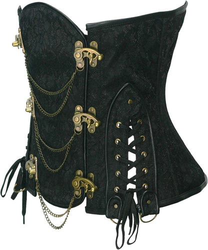 bslingerie® Gothic Steampunk Heavy Duty Waist Cincher Underbust Corset