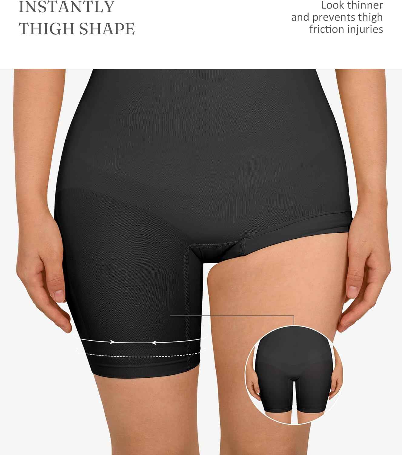 FeelinGirl Shapewear Bodysuit Tummy Control Seamless Sculpting Hip Enhancer Body Shaper for Women