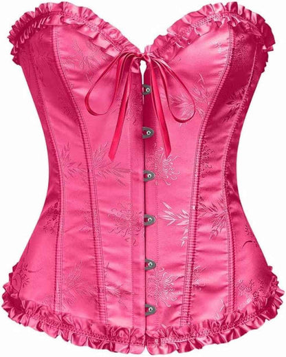 Alivila.Y Fashion Womens Lace Up Corset Top Overbust Body Shaper Bustier Corsets for Women