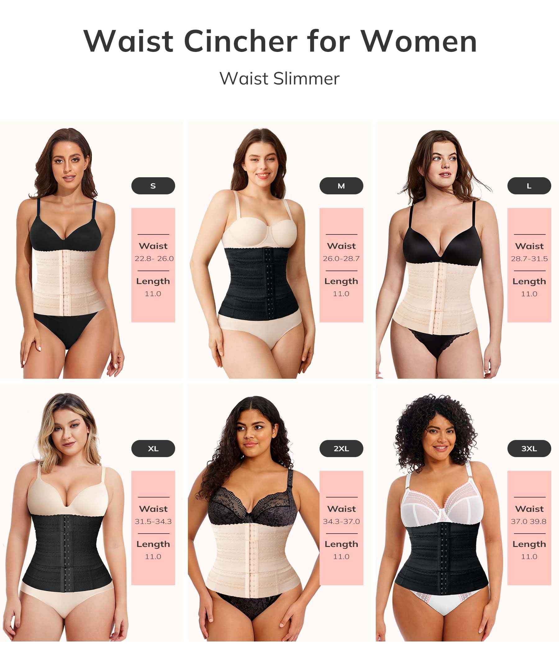 LODAY Waist Trainer for Women Corset Shapewear Tummy Control Faja Body Shaper Waist Cincher