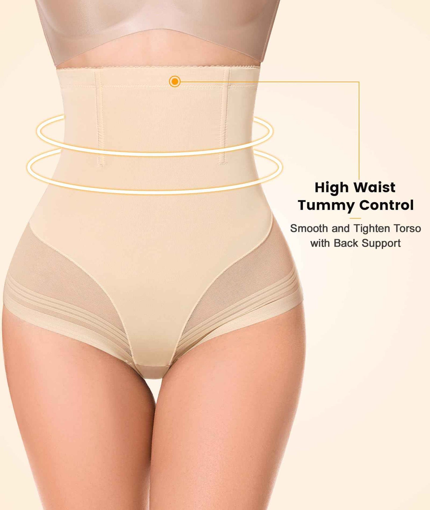 SIMIYA Tummy Control Shapewear for Women High Waist Trainer Shaping Underwear Panties Girdle Stomach Compression Body Shaper