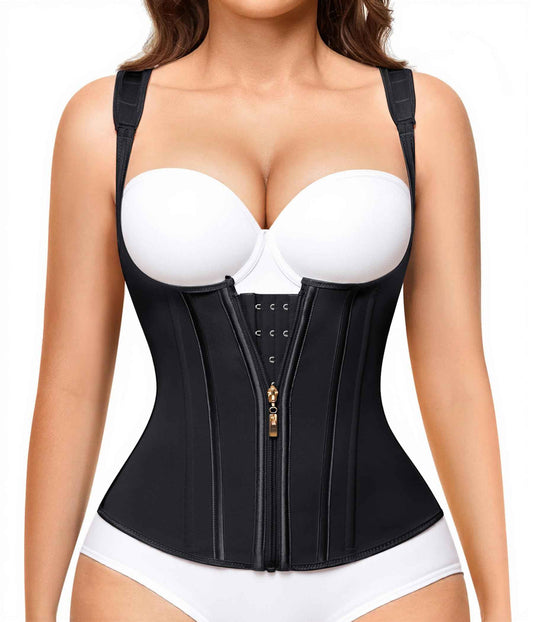 Nebility Waist Trainer for Women Corset Shapewear Tummy Control Faja Body Shaper Waist Cincher with Adjustable Strap