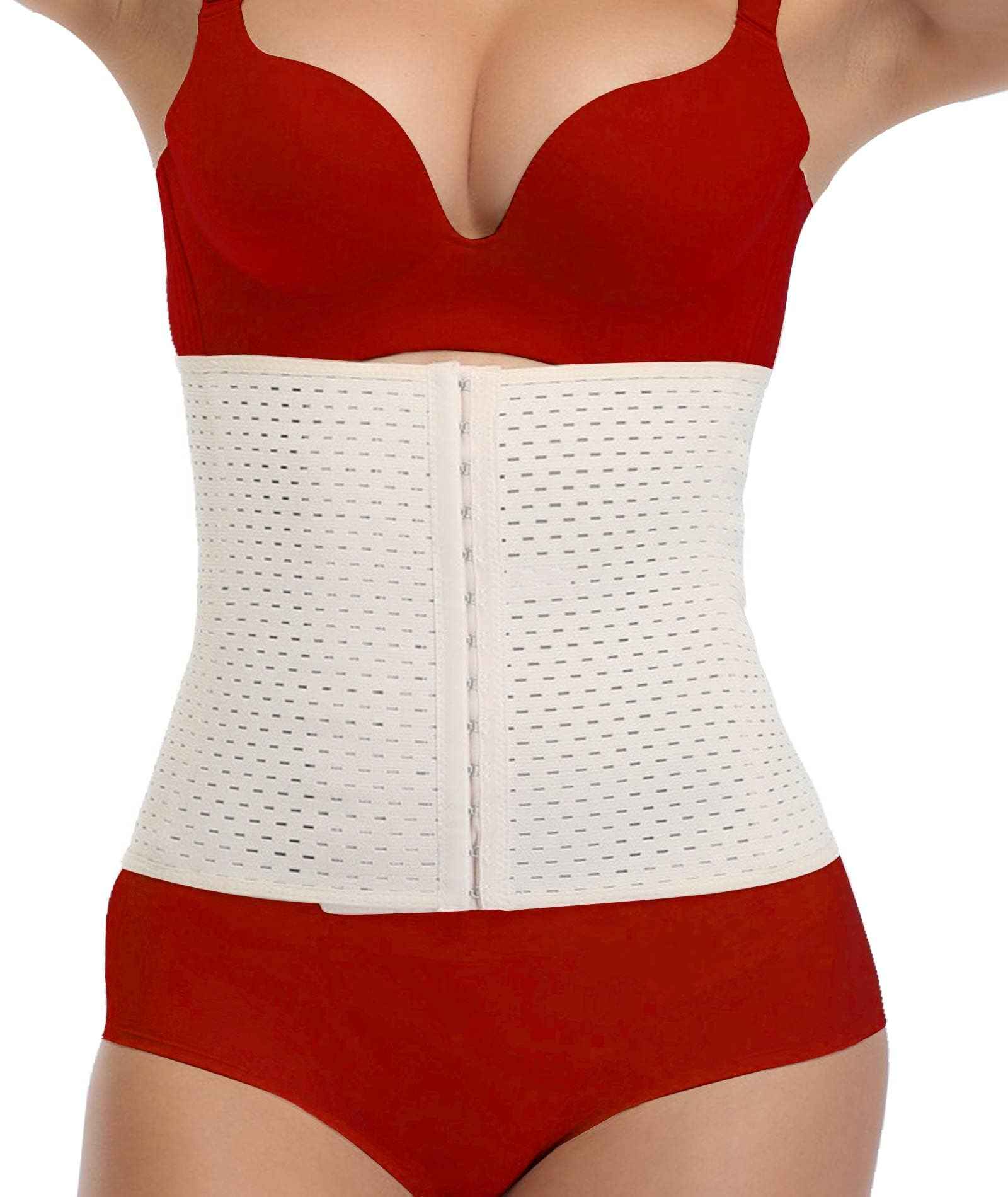 Waist Trainer for Women Lower Belly Fat Hourglass Body Shaper Waist Cincher Shapewear with Steel Bones Extender