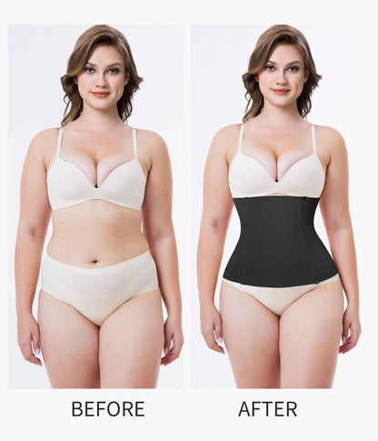 Nebility 2 Pack Waist Trainer for Women Shapewear Tummy Control Faja Body Shaper Waist Cincher Girdles Corset Shapewear