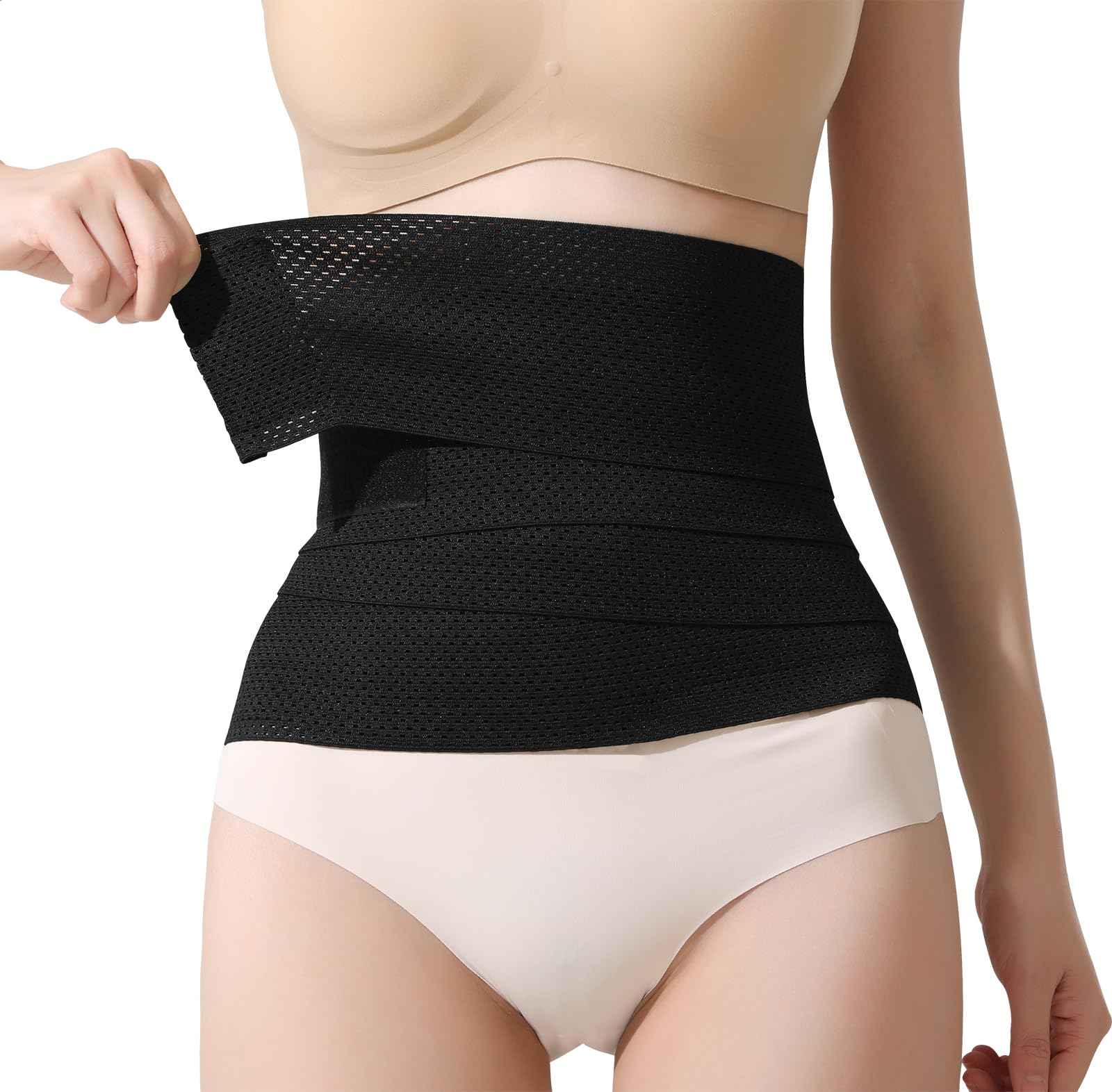 Waist Trainer for Women Lower Belly Fat, Belly Wrap Tummy Control Shapewear Corset Shapewear for Women, Faja Body Shaper