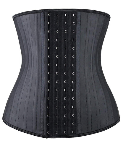 YIANNA Waist Trainer for Women Latex Underbust Waist Corsets Cincher Hourglass Body Shaper 4 Hooks