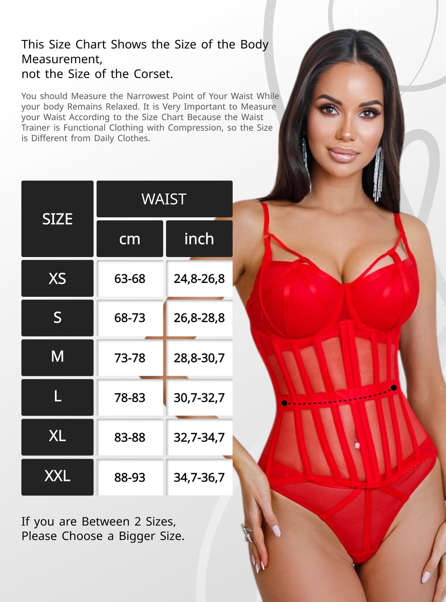 Mesh Corset Waist Trainer for Women - Underbust Corset Lace Up - Waist Cincher Shapewear - Body Shaper