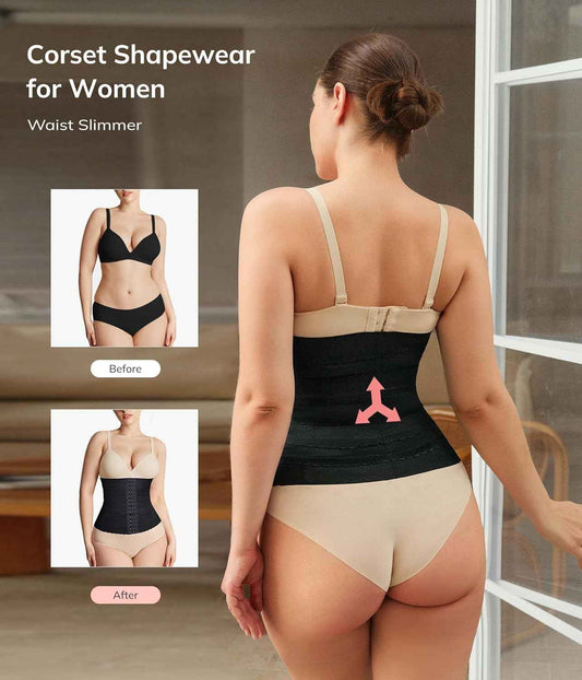 LODAY Segmented Waist Trainer for Women Corset Shapewear Waist Cincher Tummy Control Faja Body Shaper