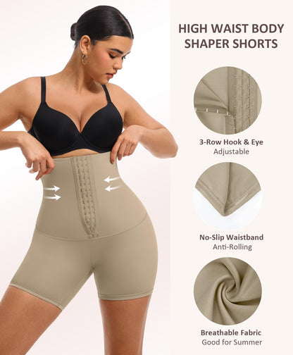 FeelinGirl Shapewear for Women Tummy Control High Waist Body Shaper Shorts Waist Trainer Girdle Thigh Slimming Panties