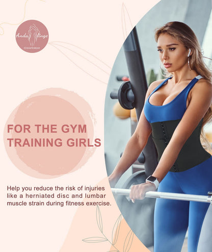 Waist Trainer for Women Lower Belly Fat Hourglass Body Shaper Waist Cincher Shapewear with Steel Bones Extender