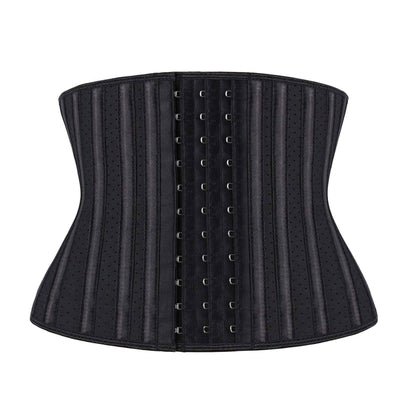 Atbuty Short Torso Waist Trainers Cincher Corset Underbust Body Shaper Latex Sport Girdle