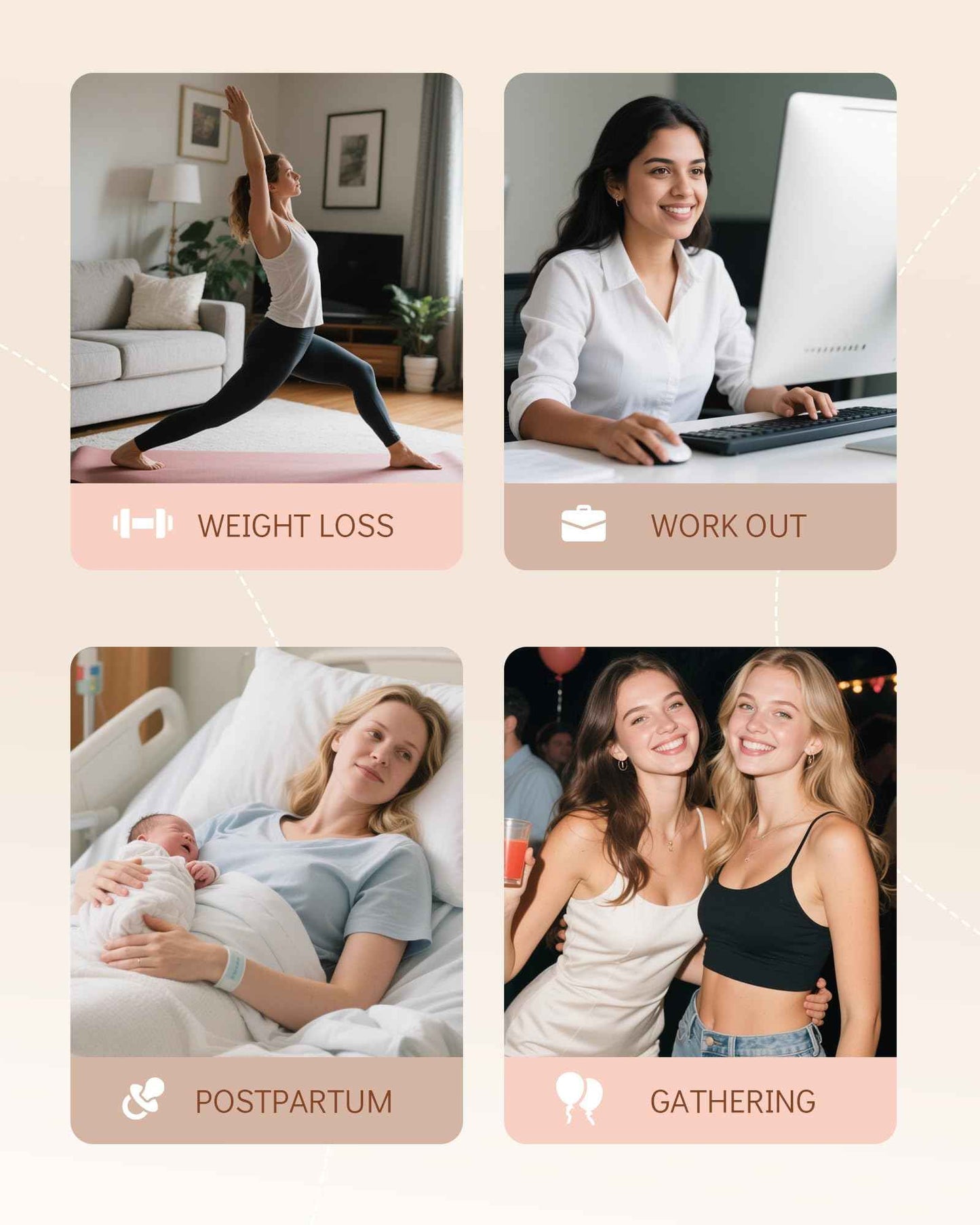 SHAPSHE Waist Trainer for Women Corset Shapewear Tummy Control Postpartum Waist Cincher Body Shaper Bra with Back Support