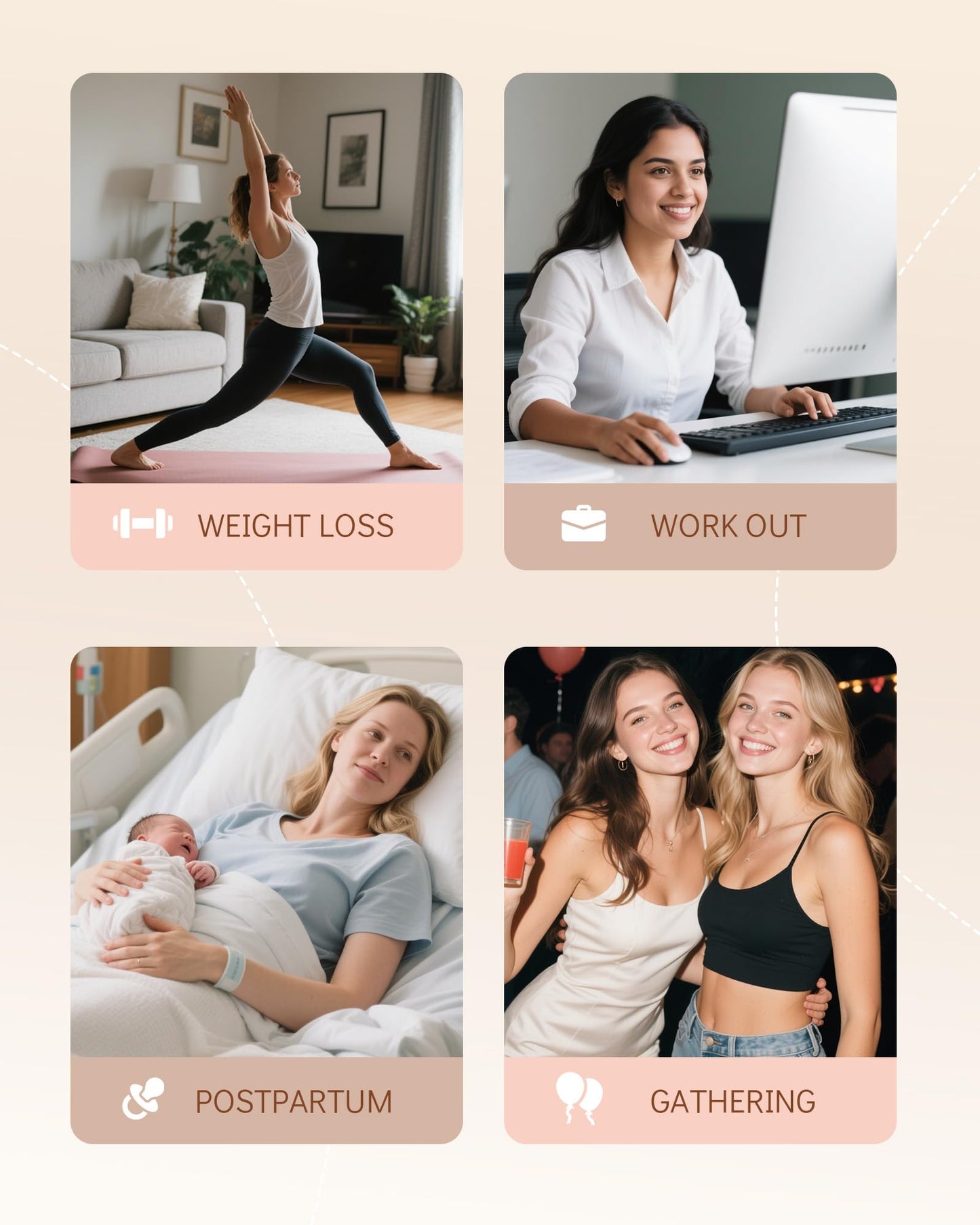 SHAPSHE Waist Trainer for Women Corset Shapewear Tummy Control Postpartum Waist Cincher Body Shaper Bra with Back Support