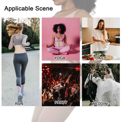 Atbuty Super Short Torso Waist Trainers Cincher Corset Tummy Shaper Slimming Latex Girdle