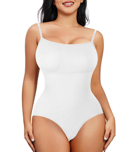 Nebility Shapewear Waist Trainer Bodysuits Women Clothing Tummy Control Seamless Full Body Shaper Square Neck Jumpsuits Top
