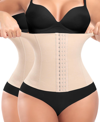 Werena Waist Trainer for Women Corset Shapewear Tummy Control Slimming Body Shaper Girdle Waist Cincher Belly Band