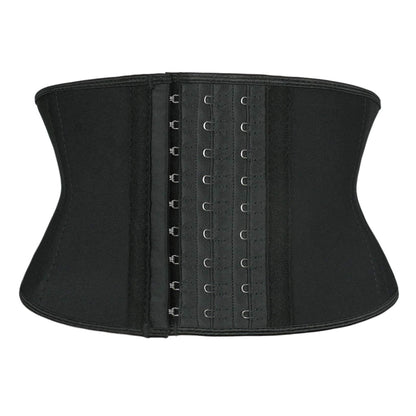 Atbuty Super Short Torso Waist Trainers Cincher Corset Tummy Shaper Slimming Latex Girdle
